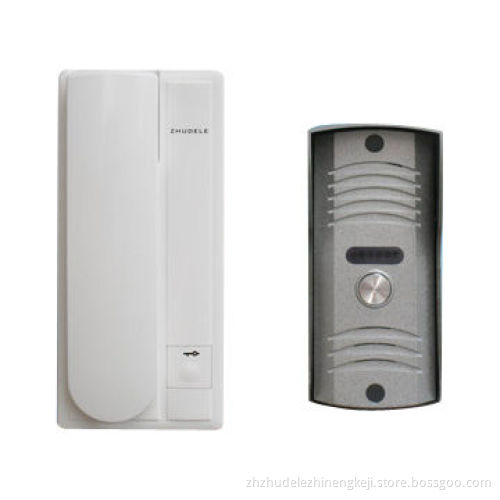 Audio Phones with Unlocking Function and Two Wires Connection